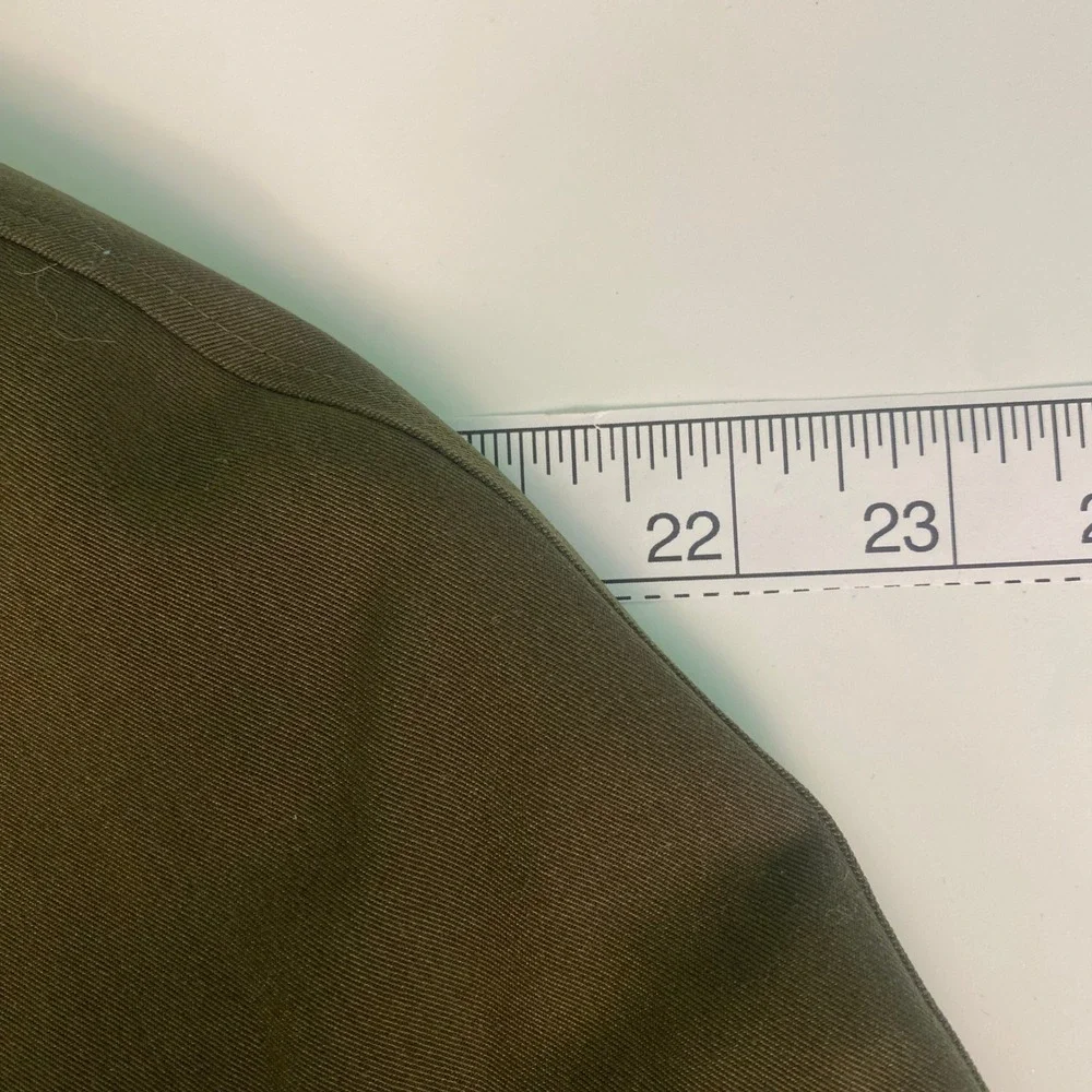 NWT Sanyo New York Mens 42R Trench Coat Olive Green Wool Lining‎ Dress Coat
